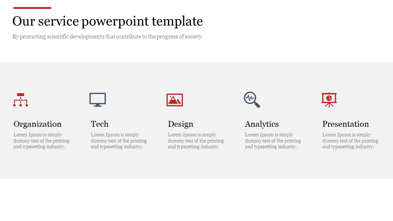 Our service powerpoint template